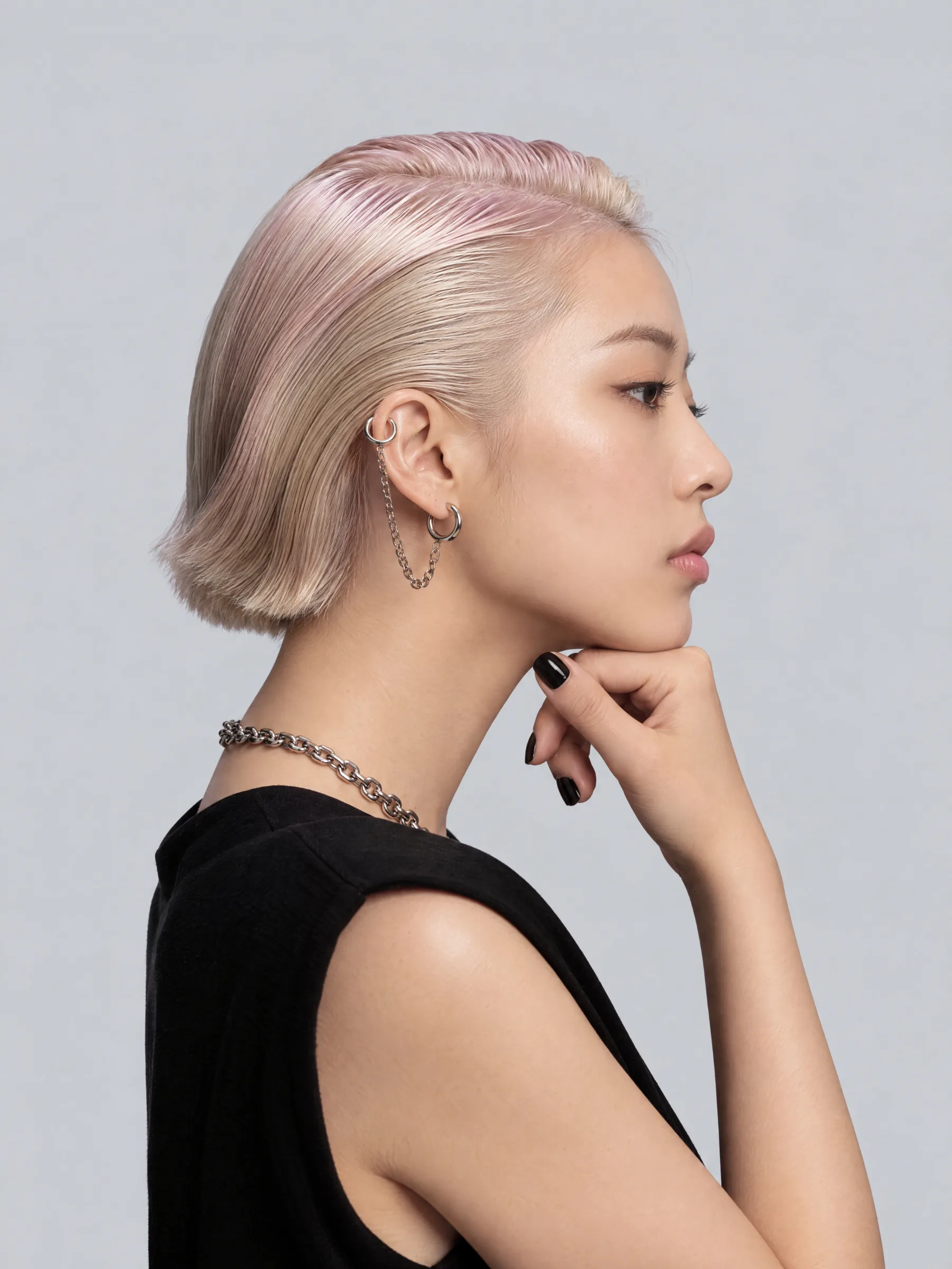 Dyed hair portrait