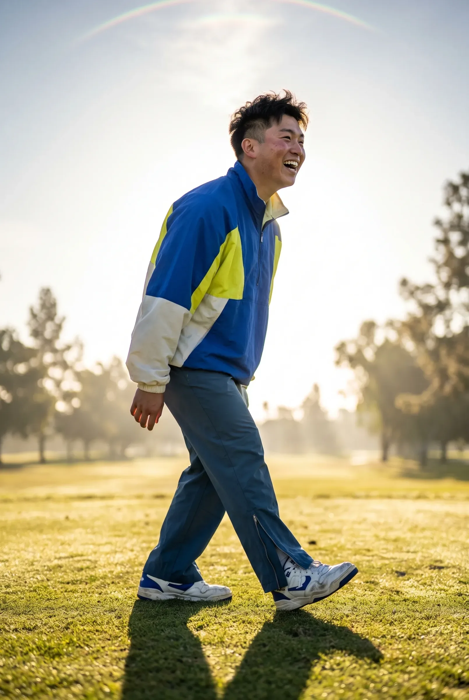 Man on a golf course