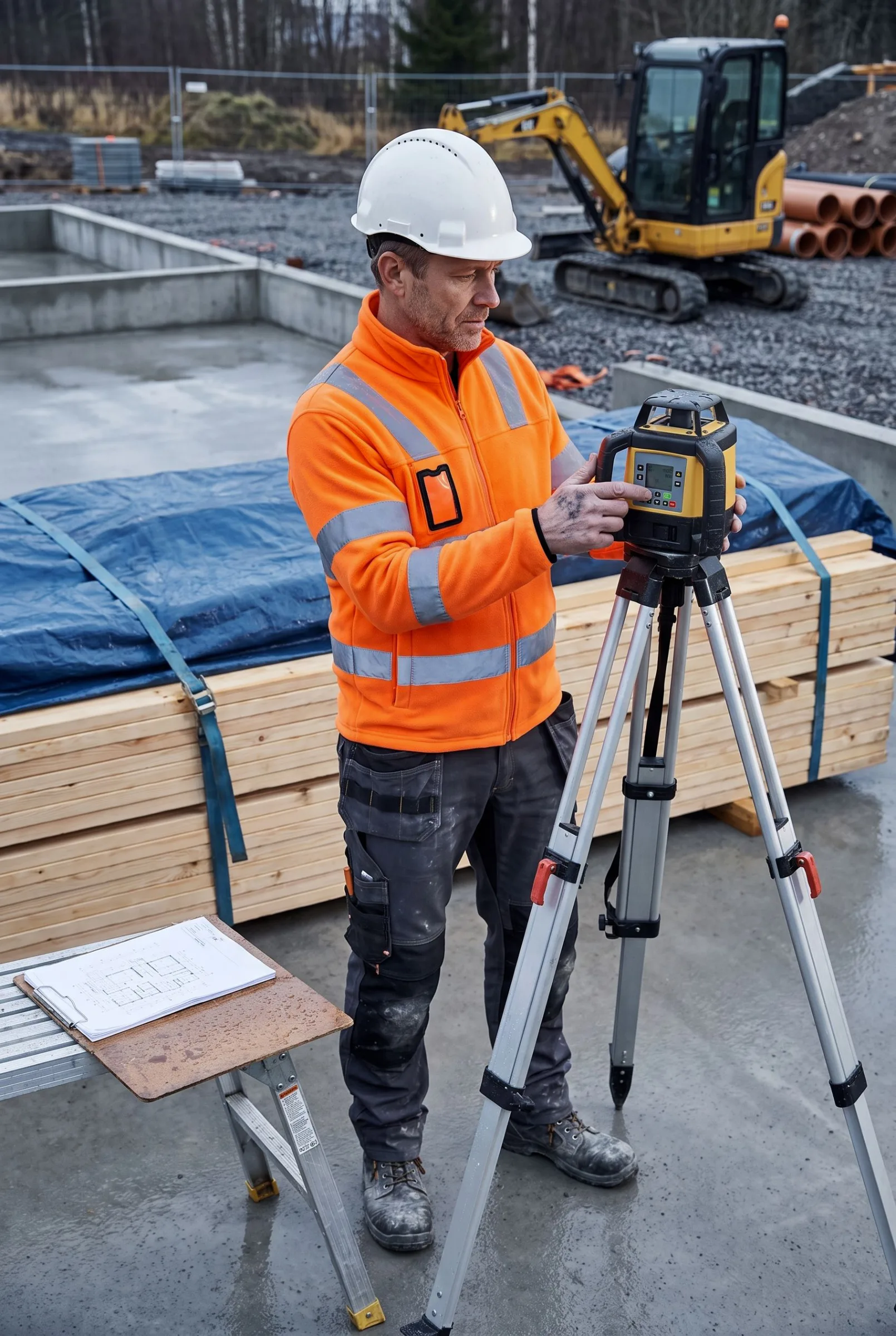 Construction worker working